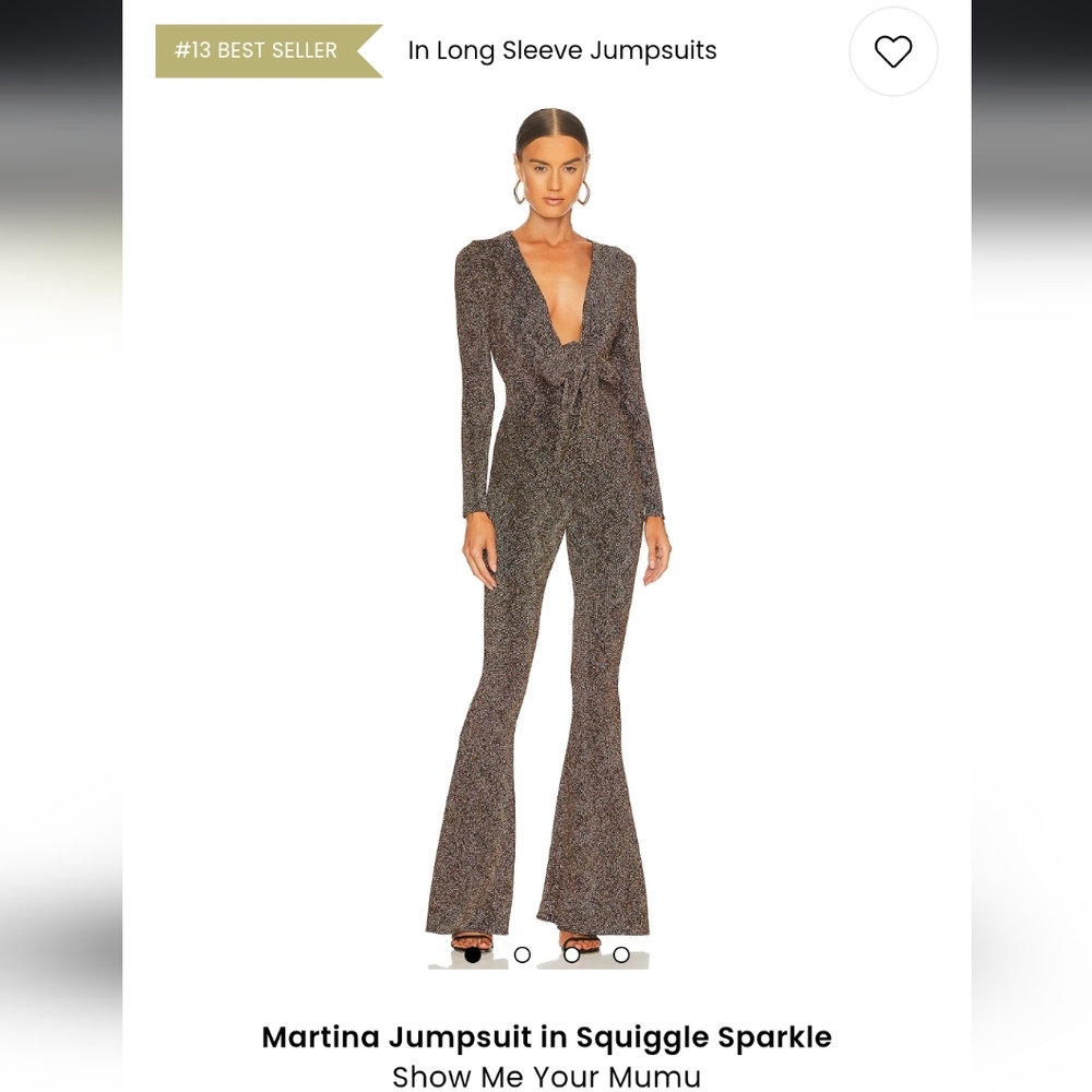 NWT Show Me Your Mumu Squiggle Sparkle Jumpsuit